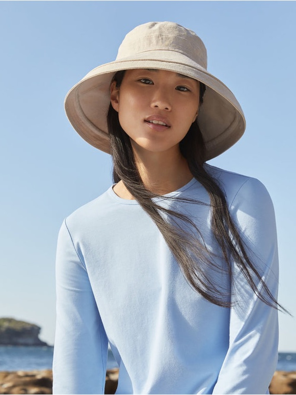SOLBARI Holiday Sun Hat UPF 50+Cotton Linen Collection Size S/M
